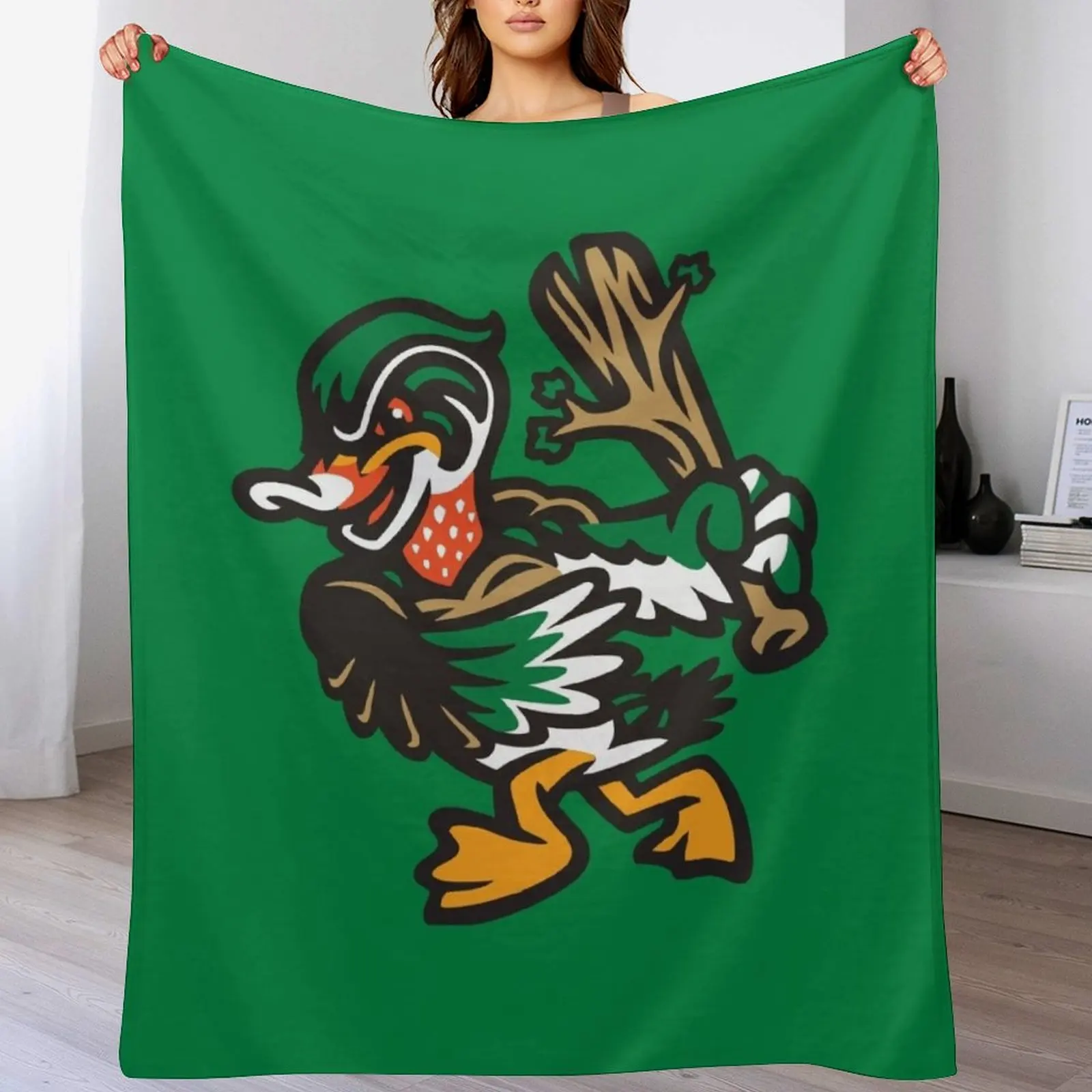 

The Down East Wood Ducks 2 Throw Blanket Nap Furry for babies Bed covers Blankets
