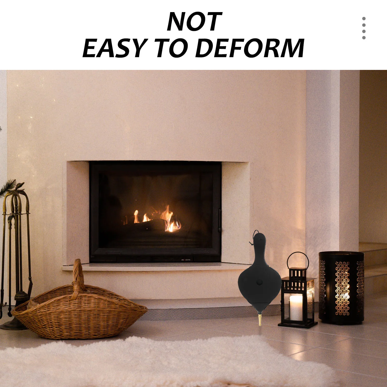 

1Pcs Manual Fireplace Blower Lightweight Air Fire Blower for Outdoor Barbecue Camping Wood Burning Stoves Smoke Reduction Use