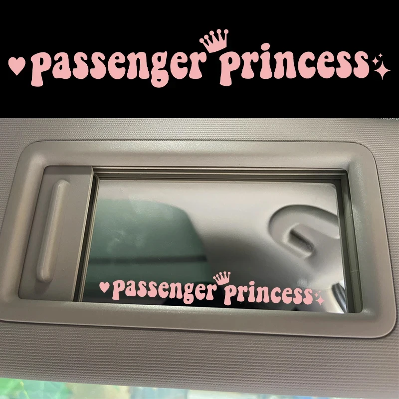 15*2.3CM Passenger princess car stickers funny creative stickers for car rearview mirrors
