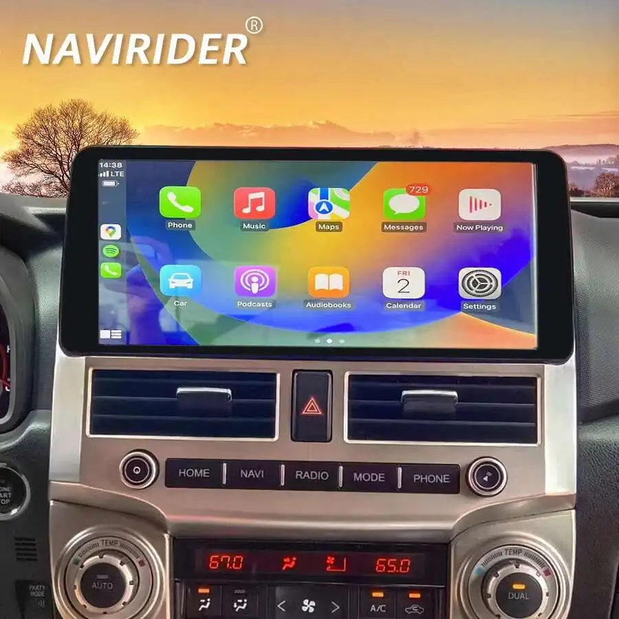 12.3inch Qled Screen For TOYOTA 4Runner 2010 2009-2022 Android Video Player Radio Car Multimedia Audio GPS CarPlay Head Un