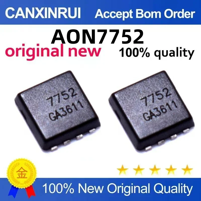 

(5-100 pieces) New AON7752 patch DFN3X3 MOS transistor N-channel 30V/16A 7752