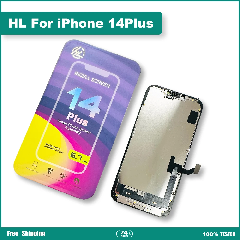 HL LCD Display For iPhone X XS XSMAX 11PRO 11ProMax 12 12PRO 13 13MINI 14 15PLUS Touch Screen Digitizer Assembly