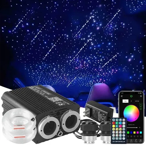 

LED Car Roof Stars Lights Fiber Optic Star Ceiling Light APP Control Ambient Lighting Kit for Interior Decoration 32W RGBW Light