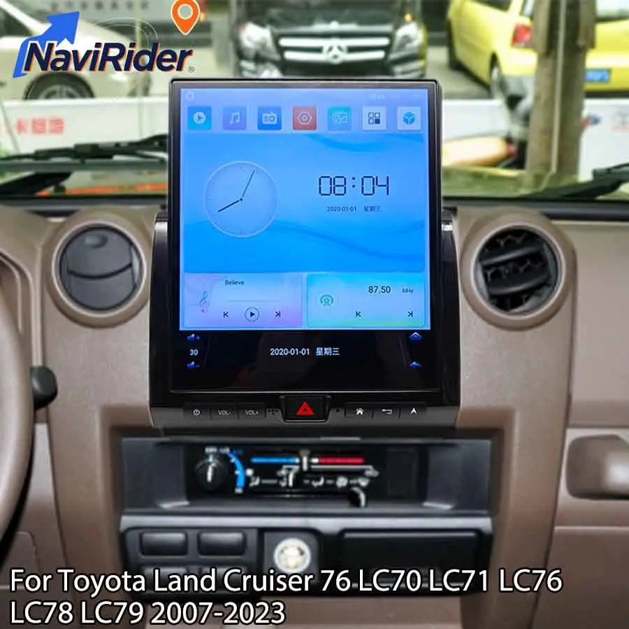 

12" Android Navigation For Toyota Land Cruiser 76 LC70 LC71 LC76 LC78 LC79 2007-2023 Multimedia Player Stereo Car GPS Auto Radio