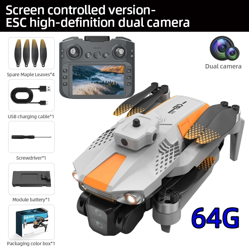 Newest LF669 GPS Aerial Drone 4.5-inch Large Screen Control Remote Controlled Aircraft  Brushless Four Axis Aircraft