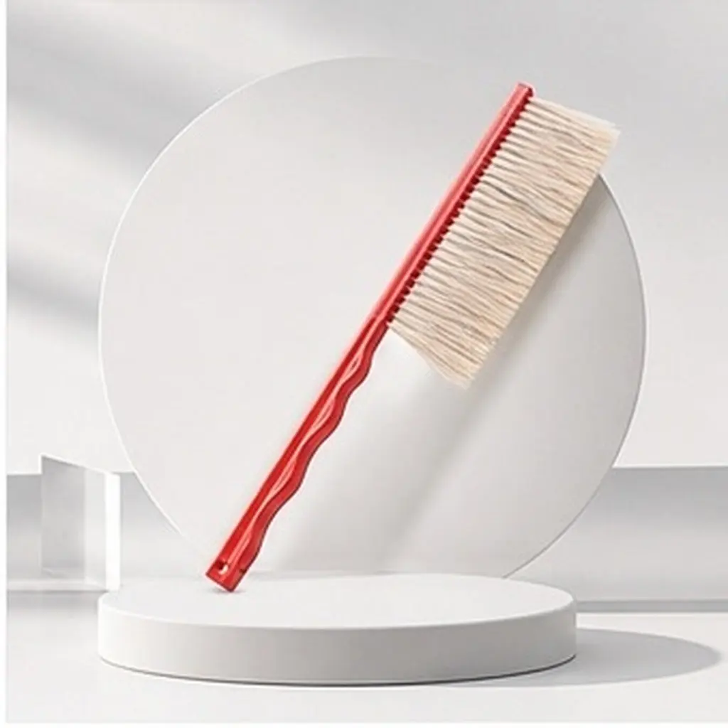 Red Plastic Bee Cleaning Brush Horsehair Bristles Lightweight Strong Build for Safe Bee Removal from Nests Beekeeping Supplies