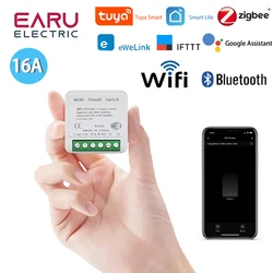 WiFi Zigbee 16A Smart Switch Breaker Module Wireless Remote Switch Alexa Google Home by Tuya eWeLink APP Remote Voice Control