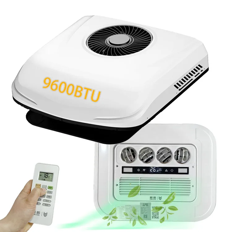 

Hot Selling Parking Cooler Electric Roof Top Truck Air Conditioner 12V 24V Battery Power AC Unit With Heat Pump