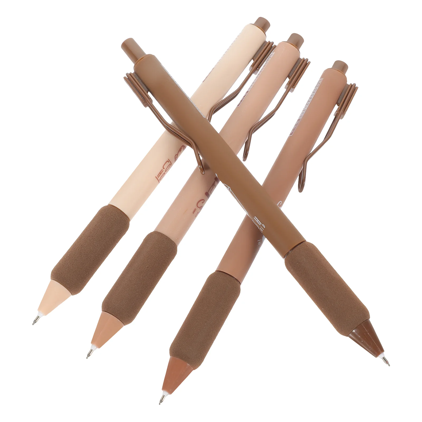 4 Pcs Quick Dry Comfortable Grip Black Gel Pens Fresh Style Novelty Fun Student Exam Sign Pen School Office Home Use