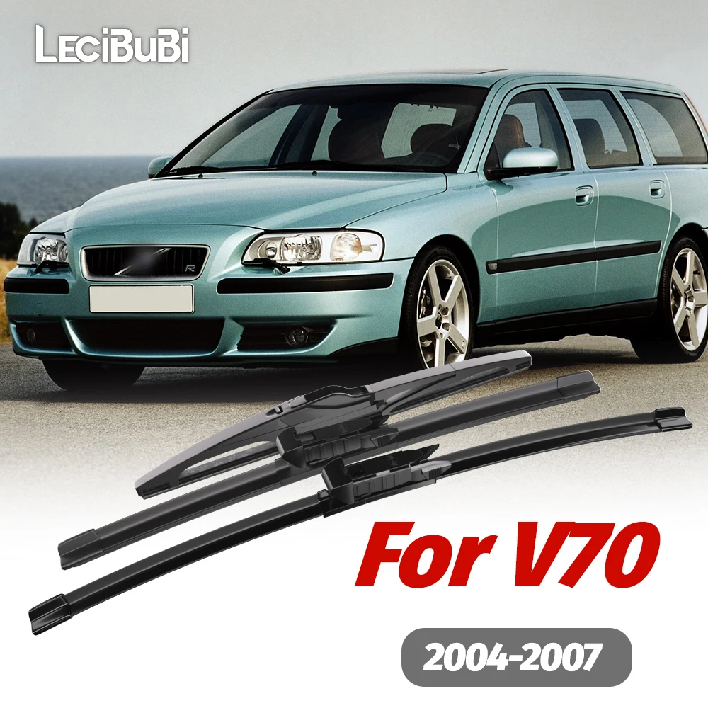 1 Satz vordere und hintere Scheibenwischerblätter Scheibenwischer für Volvo V70 2004–2007 2005 2006 Zubehör