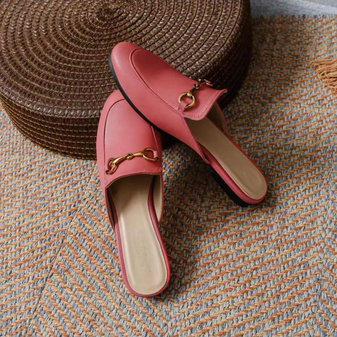 New Fashion Summer Women's Half Slippers Female Sandal Office Work Flats Outdoor Ladies Casual Slip On Walking Designer Shoes