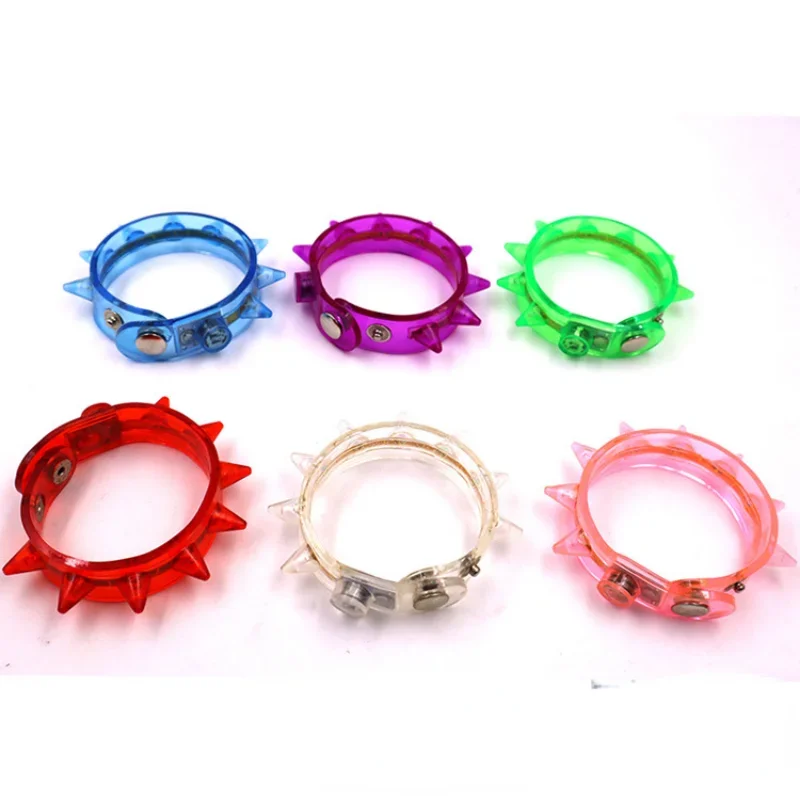 Bracelet lumineux à LED multicolore pour garçons et filles, idéal pour les fêtes lumineuses et les festivals, adultes, 2 pièces