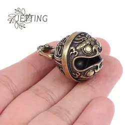 Lucky Brass Handicraft Die Casting Drop Bell Key Car Button Wind Bell Sect Bronze Bell Creative Gift Fengshui Home Pendant