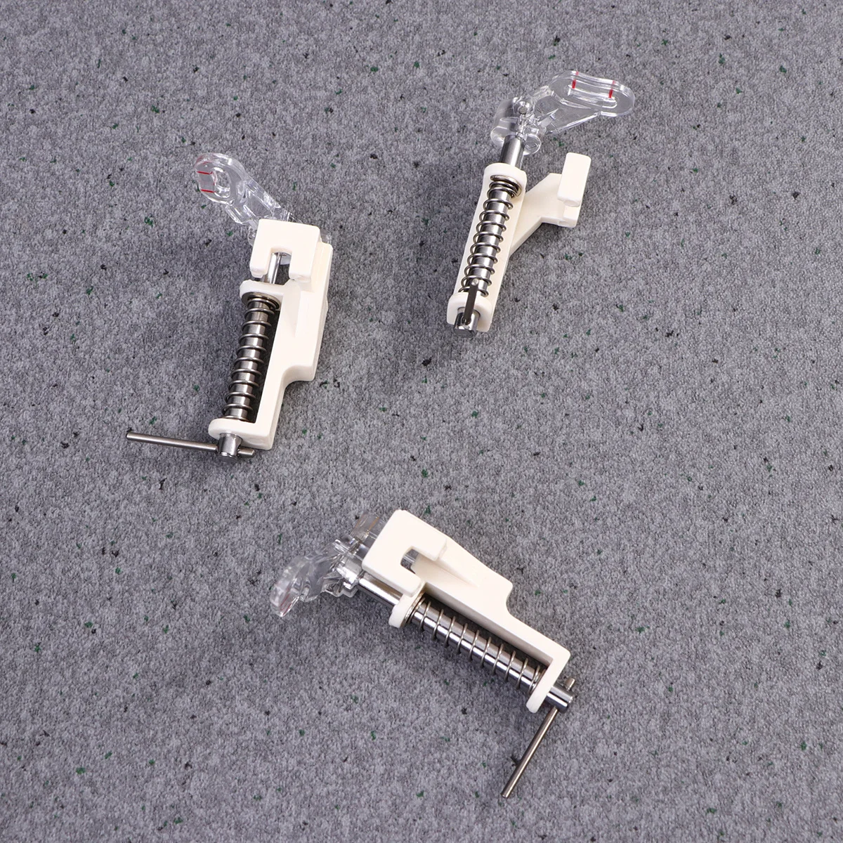 3 stks Naaimachine Naaivoet Open Dicht Teen Staal Plastic Lente Quilten Borduurvoet Voor Lage Schacht Universele Fit Gratis