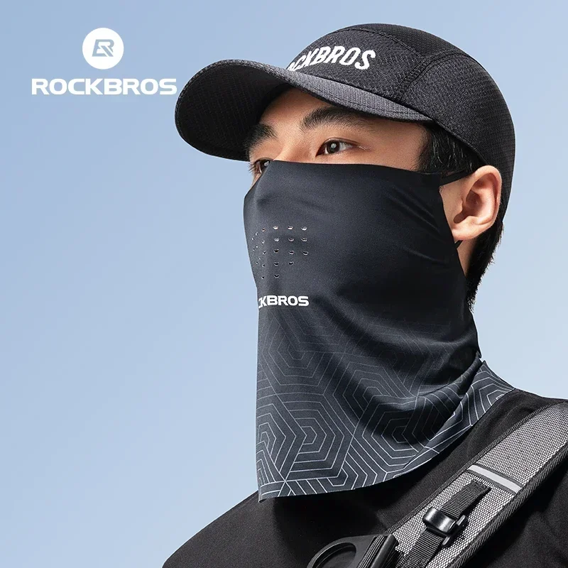 

ROCKBROS Sunscreen Mask UV Protection Cycling Masks Scarf Face Cover Summer Outdoor Sports Wear Bandana Scarfs Breathable