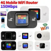 4G LTE Mini Outdoor Hotspot 150Mbps Wireless Router Sim Card Slot Portable Network Hotspot Device Colorful LED Display