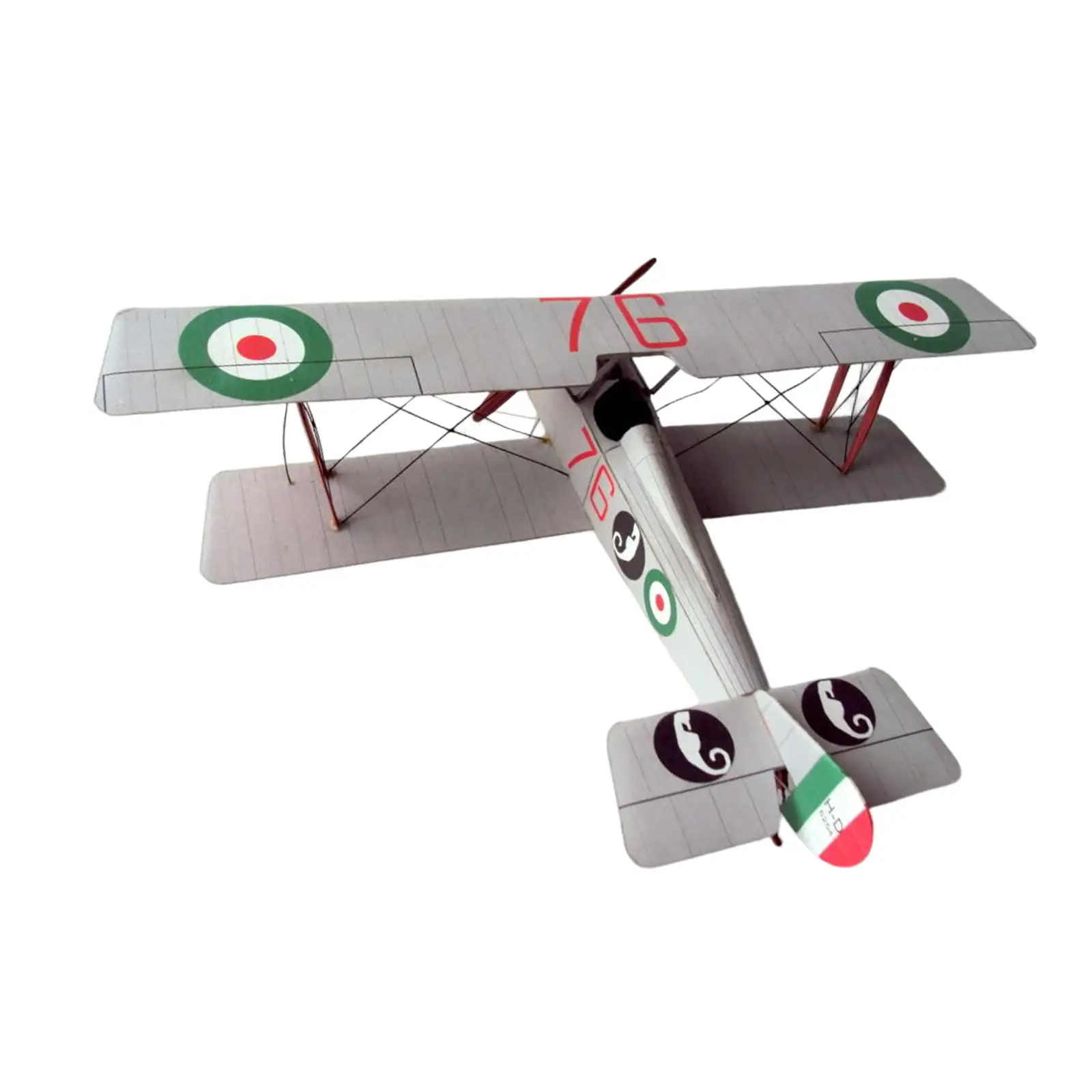 ألعاب تجميع Biplane Fighter DIY، مجموعة نماذج ورقية مقاتلة ثلاثية الأبعاد، مكعبات بناء Papercraft، مجموعات طائرات بمقياس 1:33