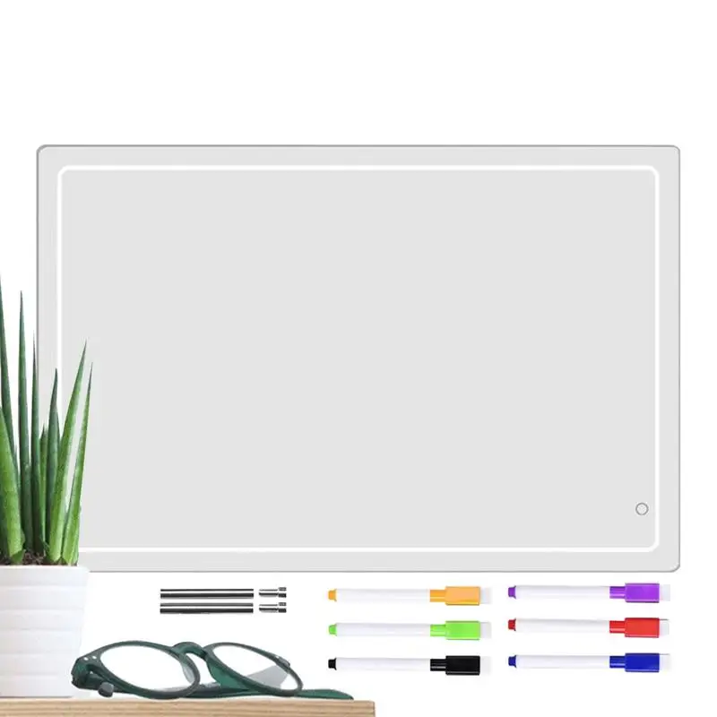 

Acrylic Dry Erase Board Erasable Acrylic Notepad Tabletop Whiteboard Message Pad Reusable Desk Notepad For Adults Students