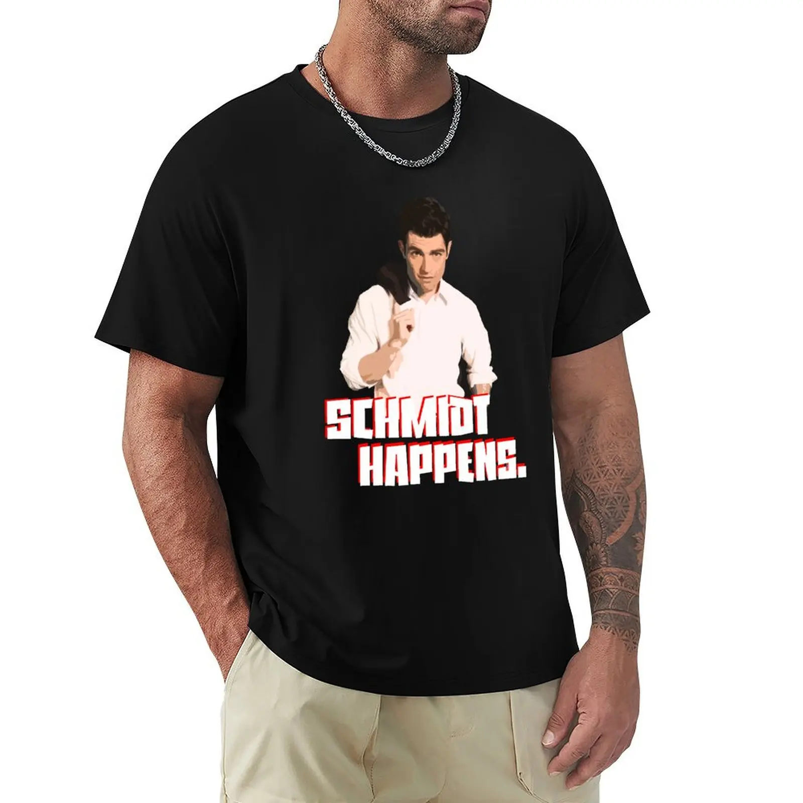 Schmidt T-Shirt Large Size Casual Short Sleeve Top