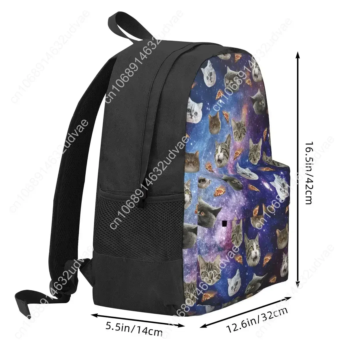 Space Cat Heads Backpacks Bookbag Students School Bags Cartoon  Rucksack Laptop Rucksack Shoulder Bag