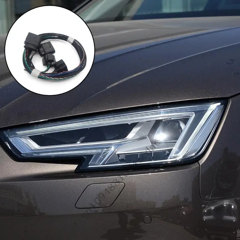 Headlamp Wire Set with Wrapped Cable for B9 LED Light Change 