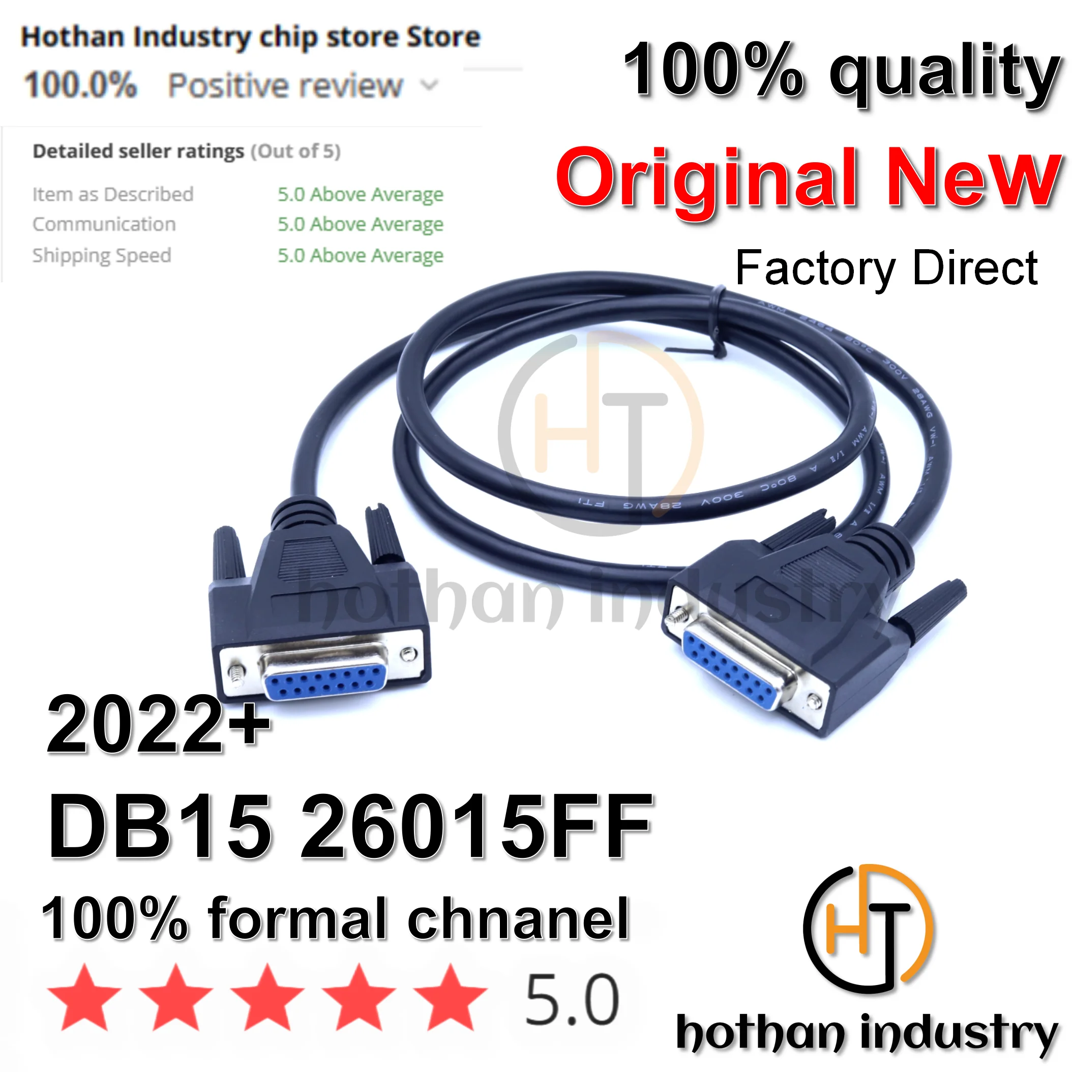 【15pcs】Industrial DB15 Connection Cable Male To Male to Female 15-pin Data Cable 2 Rows Of 15-pin Serial  Parallel Port Cable