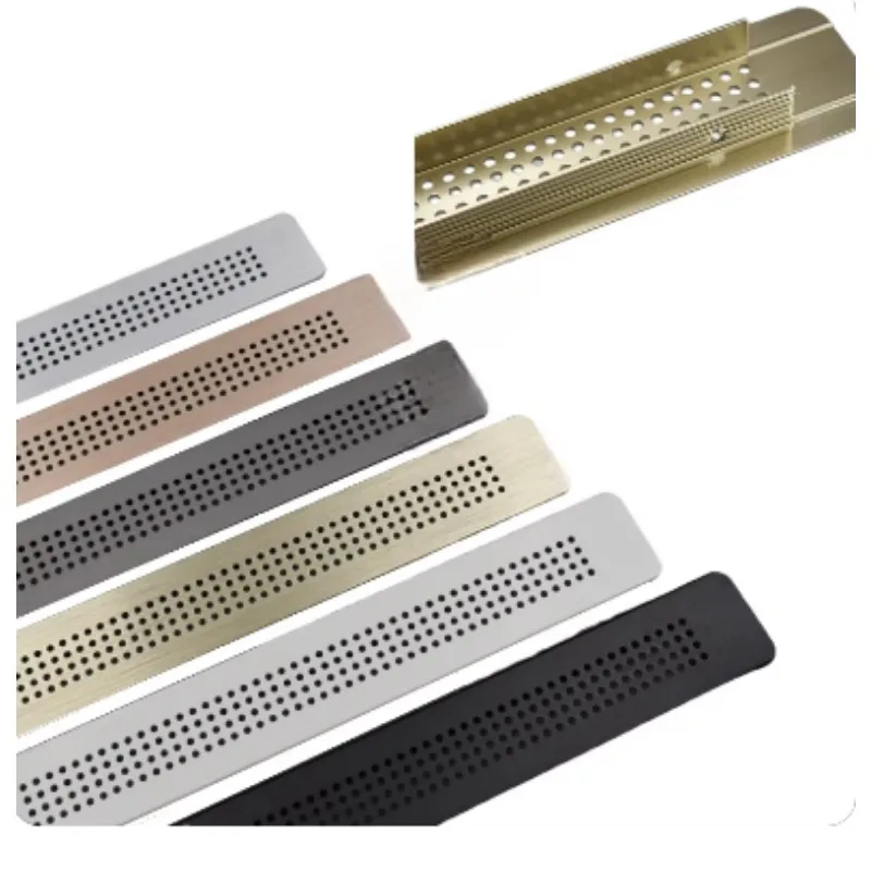 

1Piece Aluminum Rectangle Furniture Air Grille Ventilation Cover With Small Round Holes Pattern For Closet Cupboard