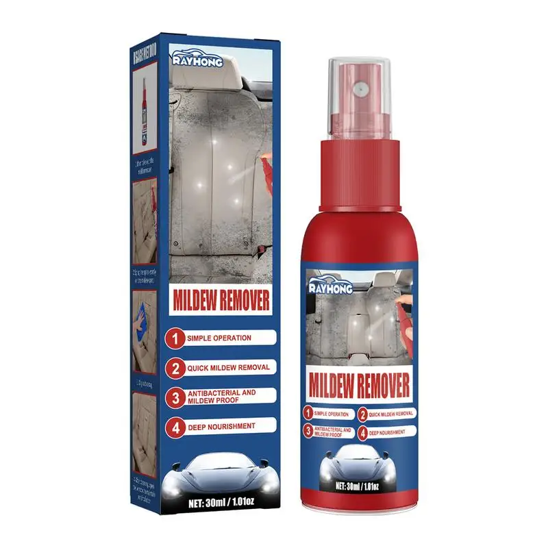 30ml interior do carro removedor de mofo assentos pé esteiras headliner remoção de molde limpeza e manutenção spray auto molde revestimento mais limpo