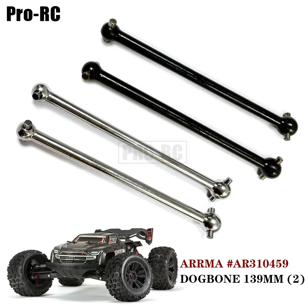 2Pcs DOGBONE 139.5MM AR310459 Steel for Arrma 1/8 6s BLX Kraton Notorious Outcast EXB Upgrade Parts