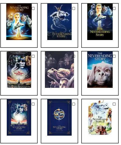 

THE NEVERENDING STORY Classic Movie Print Art Canvas Poster For Living Room Decoration Home Wall Decor Picture