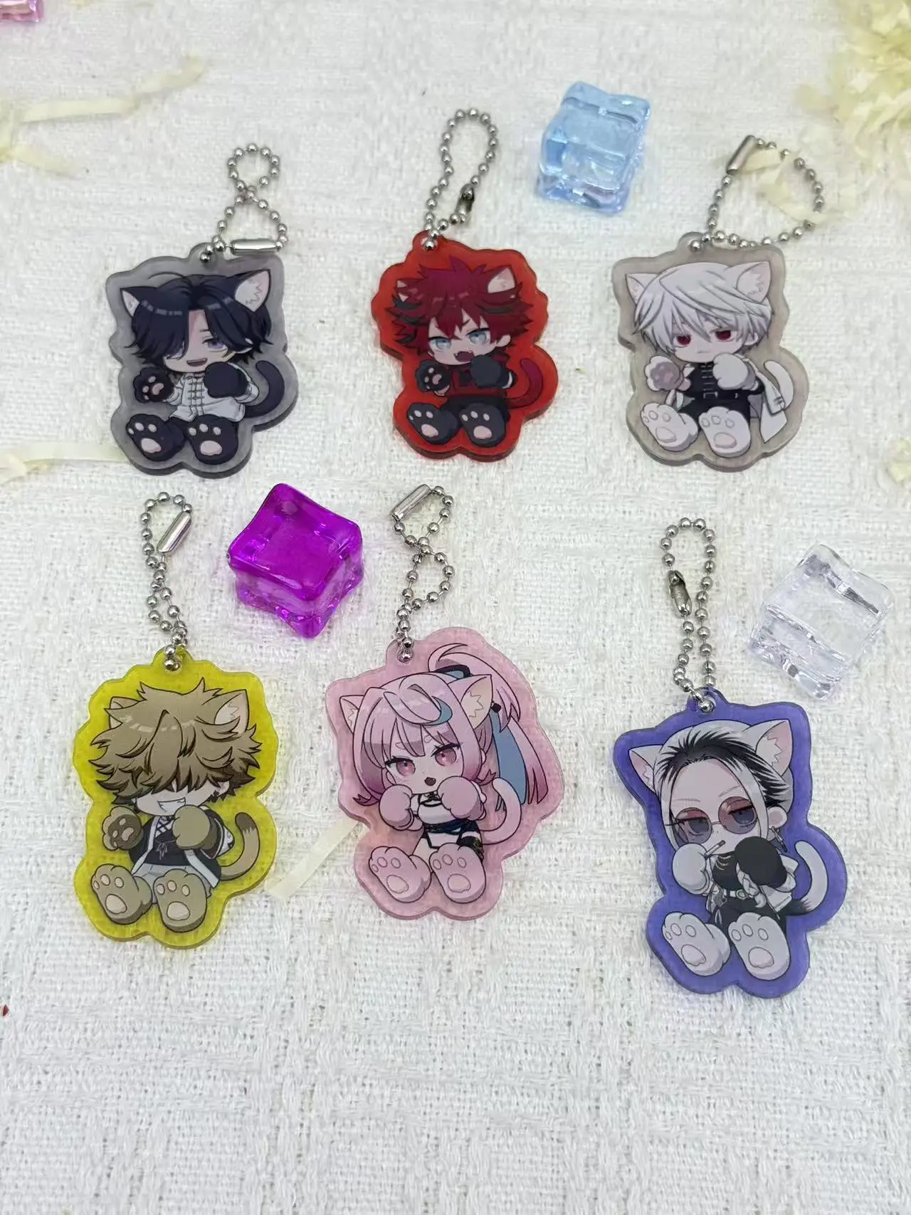 Acrylic anime charm, cute character bag charm, manga merchandise, home decor, room decoration, desktop ornament, gift for girls.