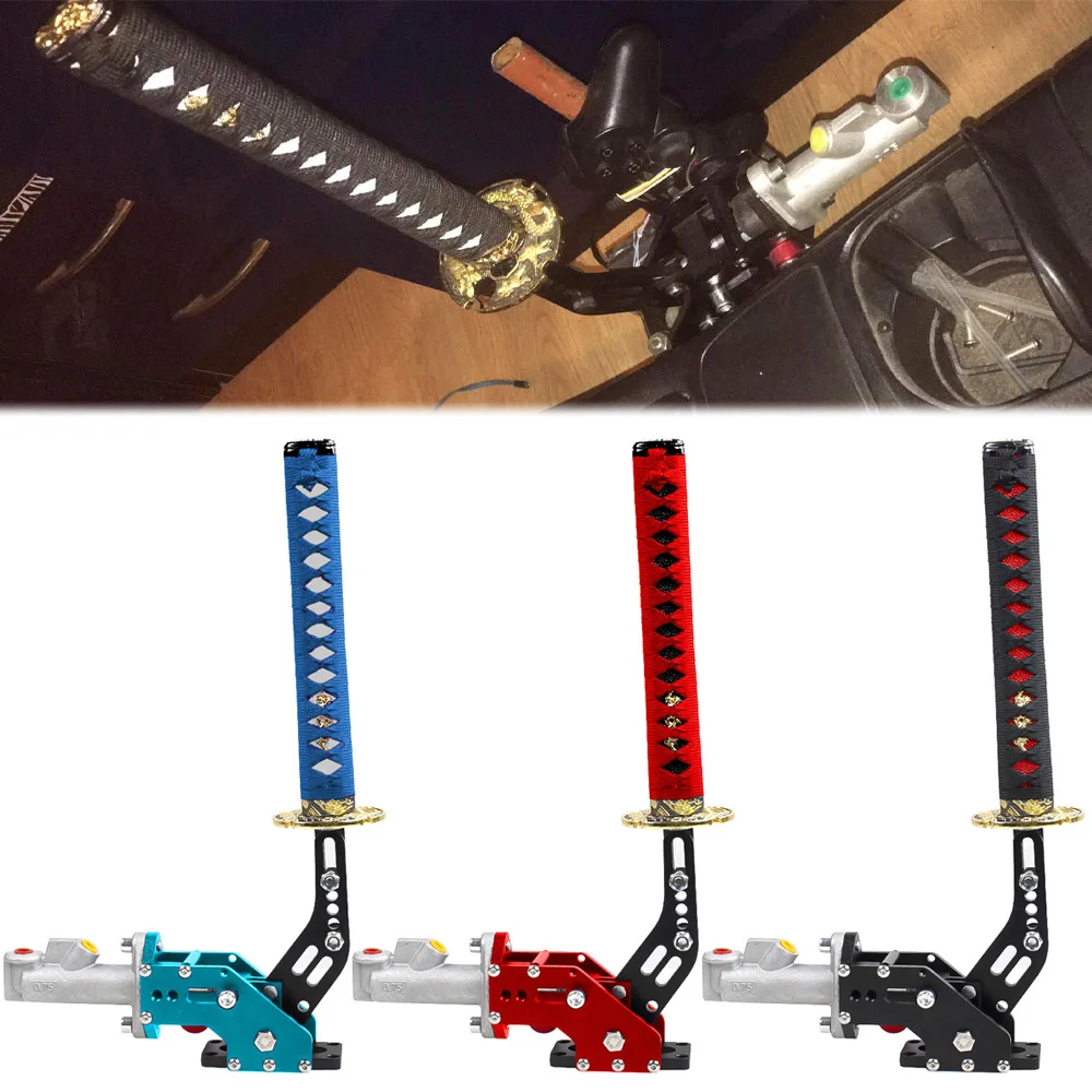 Racing Hydraulic Handbrake Samurai Sword Handle Auto Hydraulic Hand Brake Universal Drifting Hydraulic Handbrake Car Styling