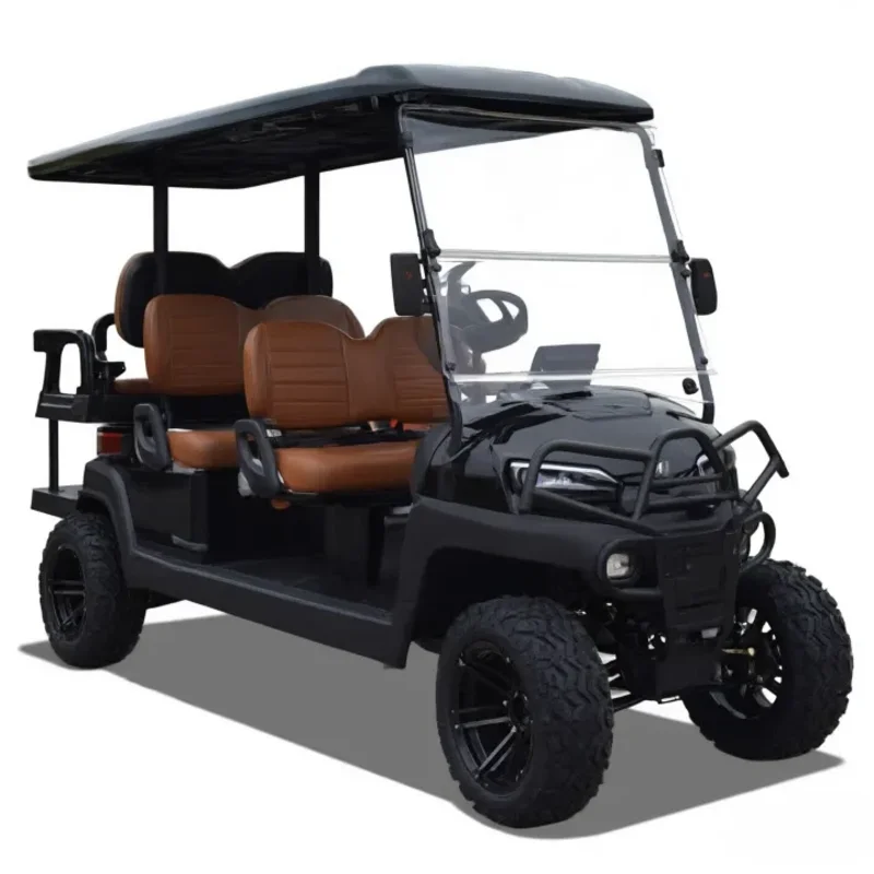 Golf Cart Steel Frame 4 Seater 60V AC Motor Street Legal Utility Vehicle for Park Sightseeing Buggy