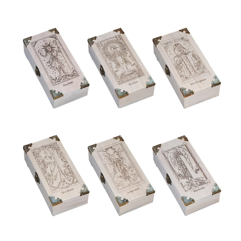 

Rectangle Organizers Box Playings Card Storage Box Money Coin Carry Box Candy Key Case Business Tarots Cards Storage Can