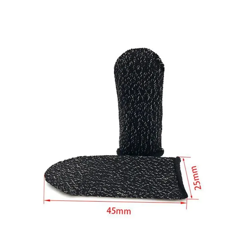 

100pairs Game Finger Sleeves Anti-Sweat Non-Slip for PUBG Mobile Gaming Touch Screen Competitivethumb Sleeves