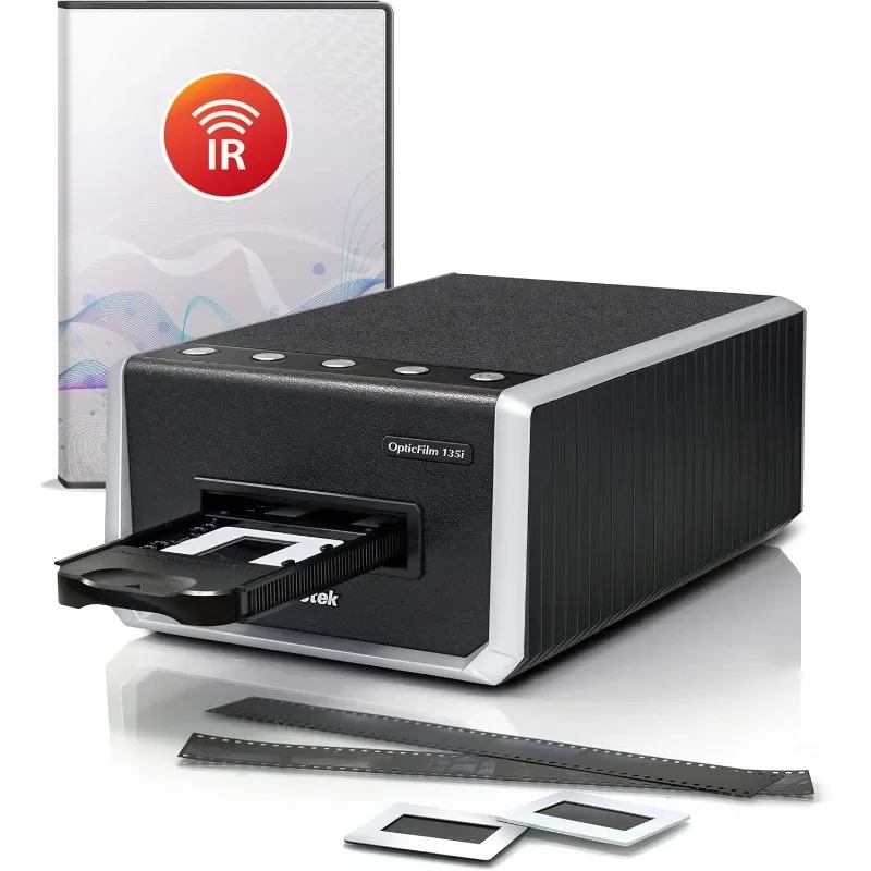 135i - Automatic Film & Slide Scanner, Batch converts 35mm Slides & Film Negatives, Support 3rd Party Editing Software Export