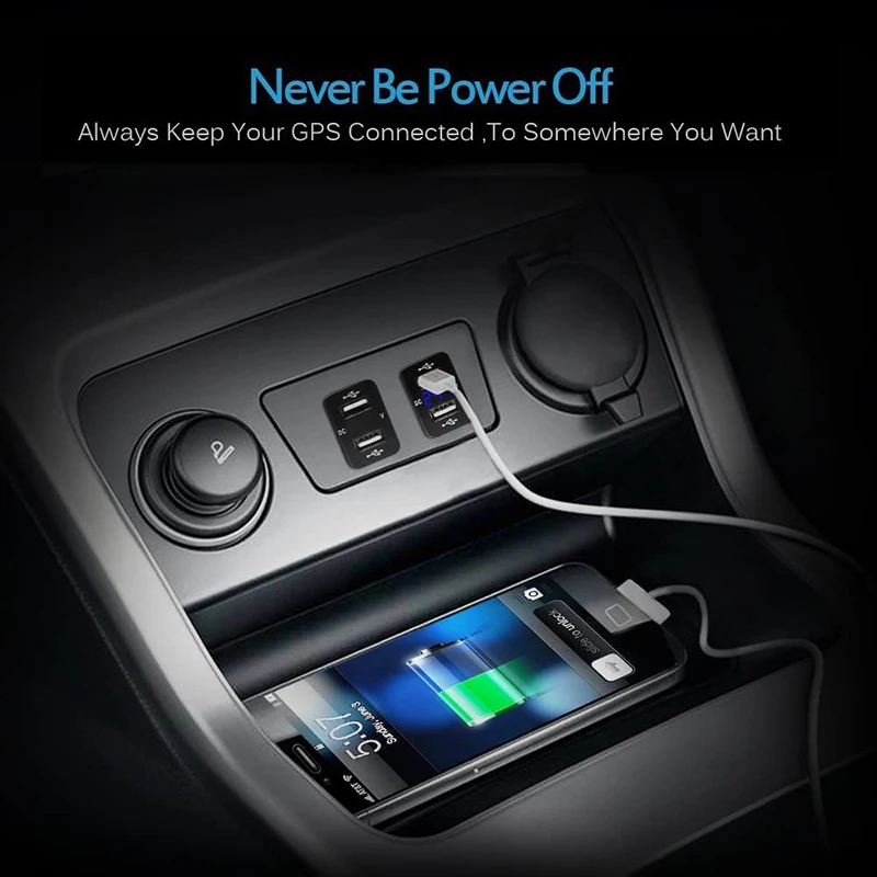 2.1A Dual USB Car Socket Charger For Toyota 12-24V Promotional LED USB Car Power Adapter Charger For Mobile Phone