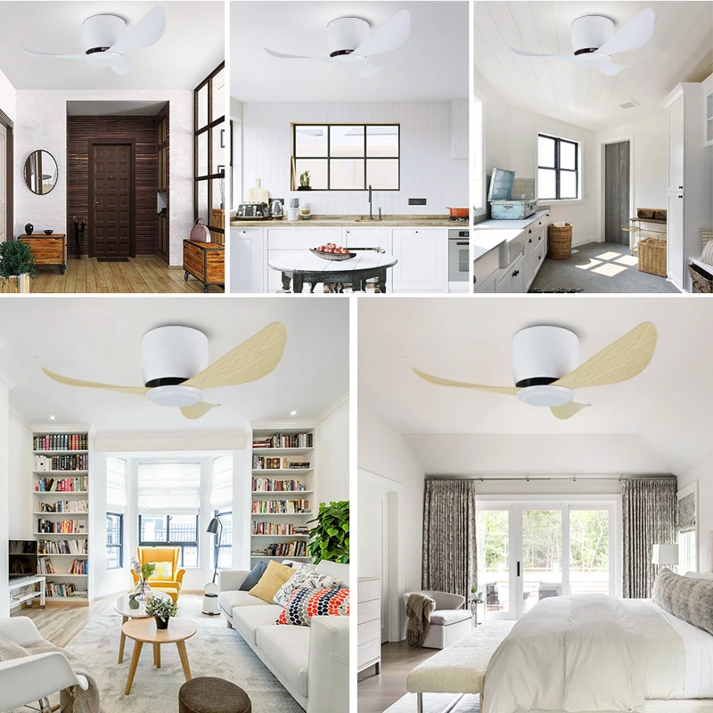 مروحة سقف 30 بوصة، بدون ضوء، غرفة نوم، دراسة، مروحة سقف مع ضوء، مروحة كهربائية منزلية صامتة، ضوء معلق، 110 فولت 220 فولت #5