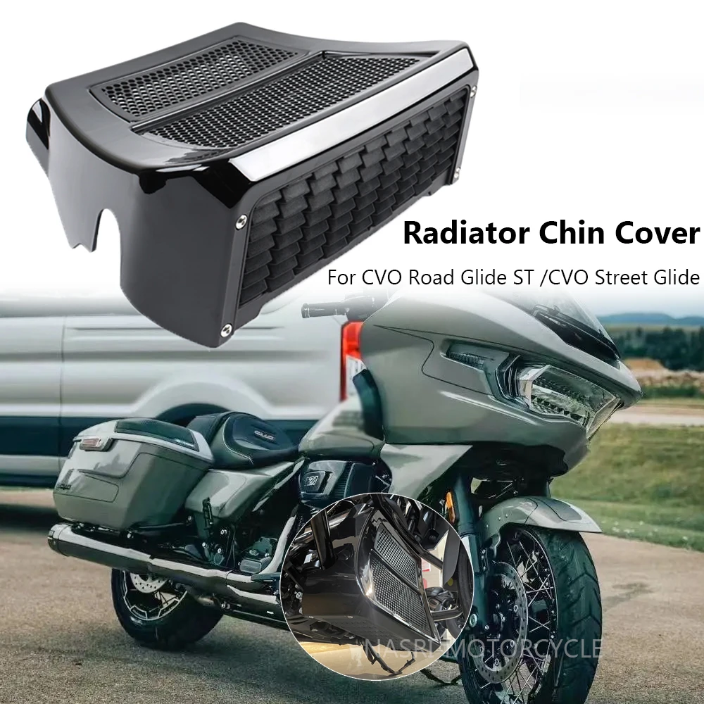 

Motorcycle Accessories Fairing Radiator Chin Cover Spoilers For Harley CVO Road Glide ST CVO Street Glide 2023 2024 FLTRX FLHX