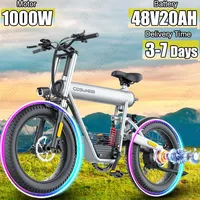 Electric Bicycle 1000W Powerful Motor 48V20AH Lithium Battery E-bike Adult 20*4 Inch Off-road All-terrain Fat Tire Electric Bike