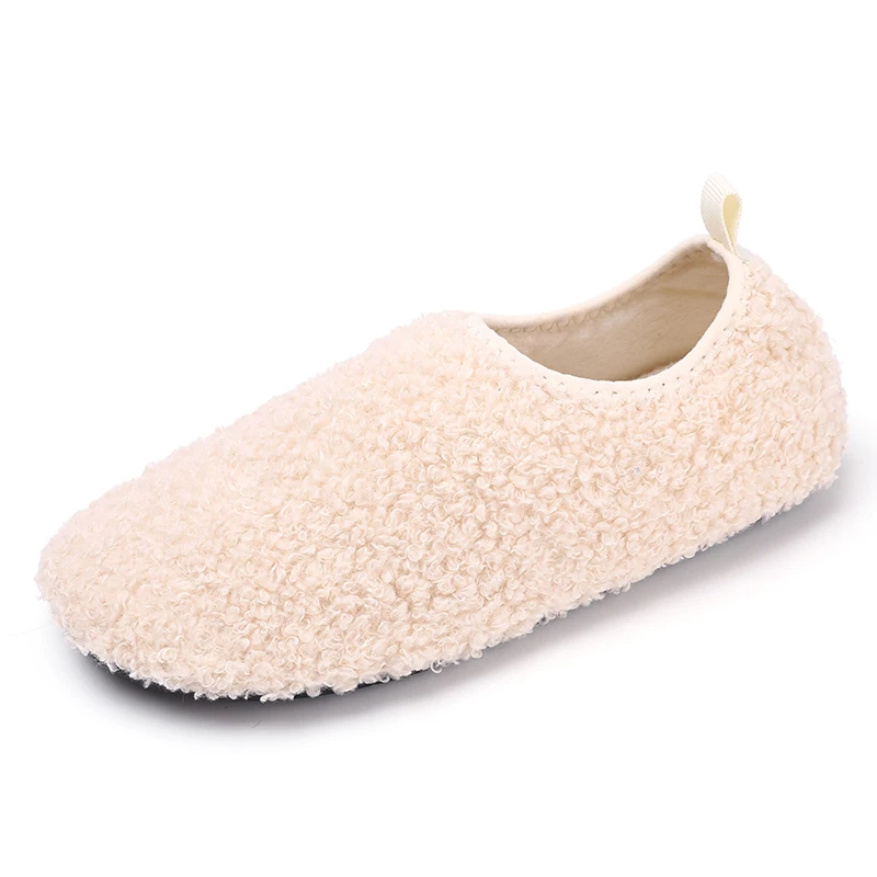 Winter Men's Fuzzy Overlapping Slippers Warmth Indoor Home Shoes with Fuzzy Lining and Arch Support Soft Cushioning Comfort