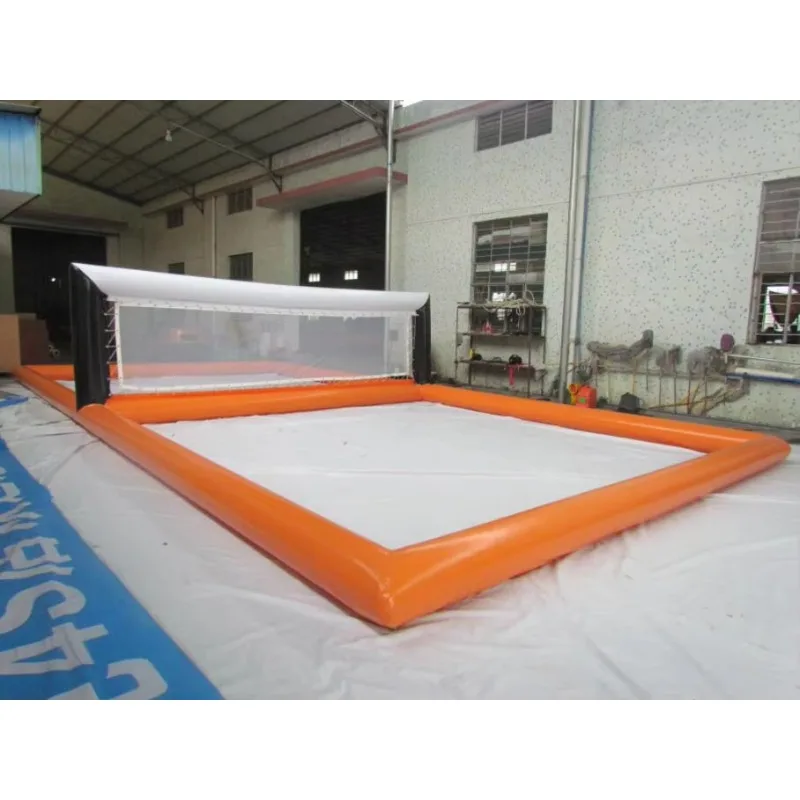 2026Patio inflable del voleibol acuático de la diversión de la playa del verano/campo inflable del voleibol de la playa para Salewoniu