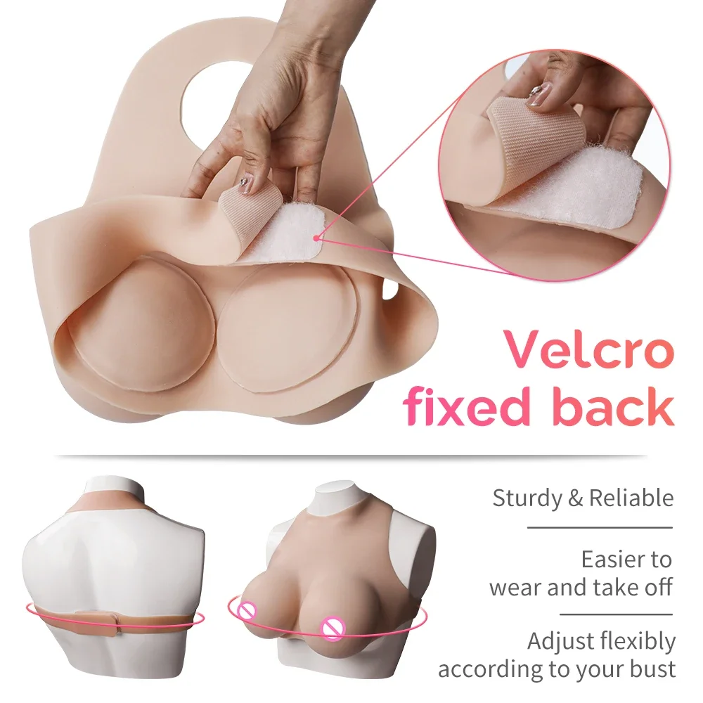 Silicone Artificial Boobs Cosplayer Male to Female Breast Forms Sexy Large Breast Prosthesis Transvestite Shemale Lifelike Tits