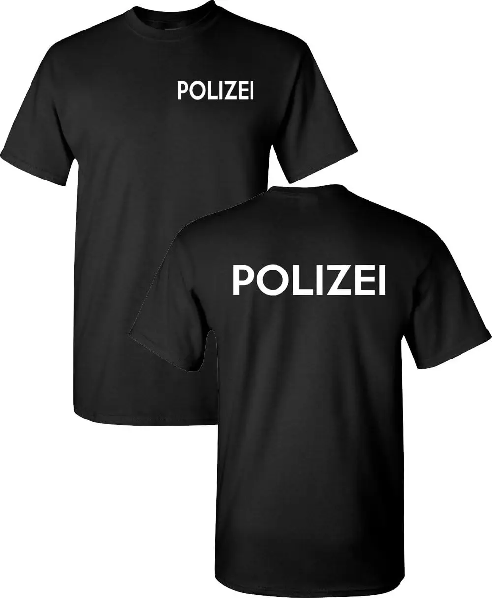 German Police Polizei Front & Back Men\'s T-Shirt