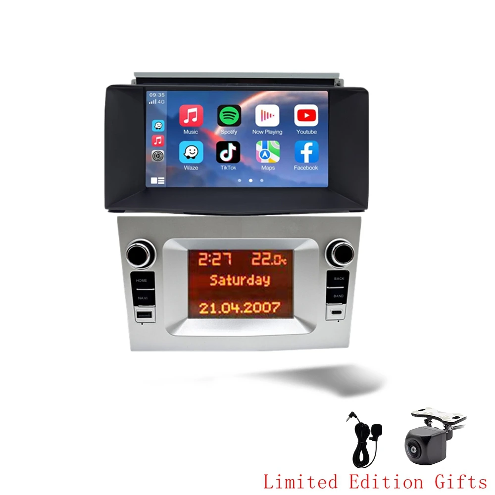 HMG Android14 Autoradio Multimedia Voor Opel Vauxhall Astra H 2005-2012 Draadloze CarPlay Android Auto Autoradio GPS navigatie FM
