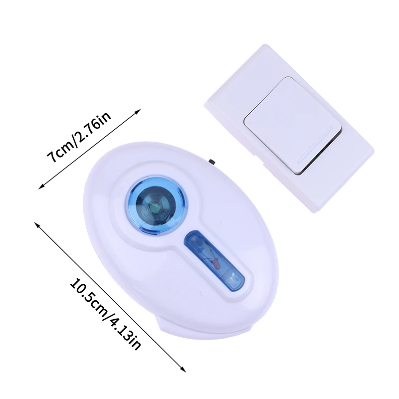 Wireless Doorbell LED 2 Button 3 Receiver Battery Powered 32 Tune Songs Ring Remote Control Home Security 100M Door Bell Doors ﻿