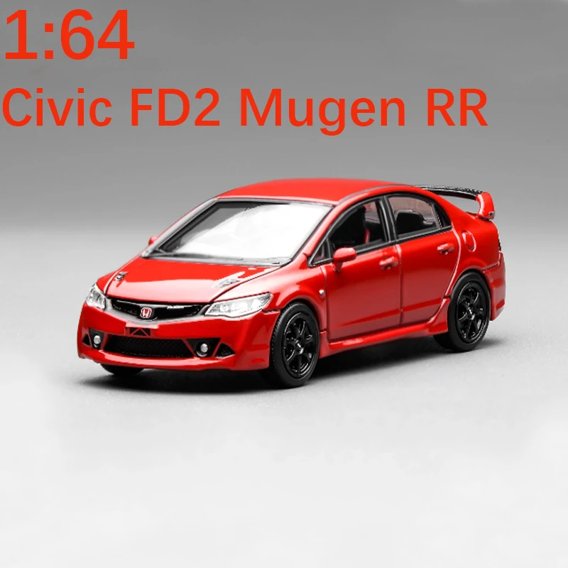 

Литой под давлением оригинальный масштаб 1:64 Civic FD2 Mugen RR модель из сплава, имитация украшения, коллекция сувениров для хобби, статический дисплей