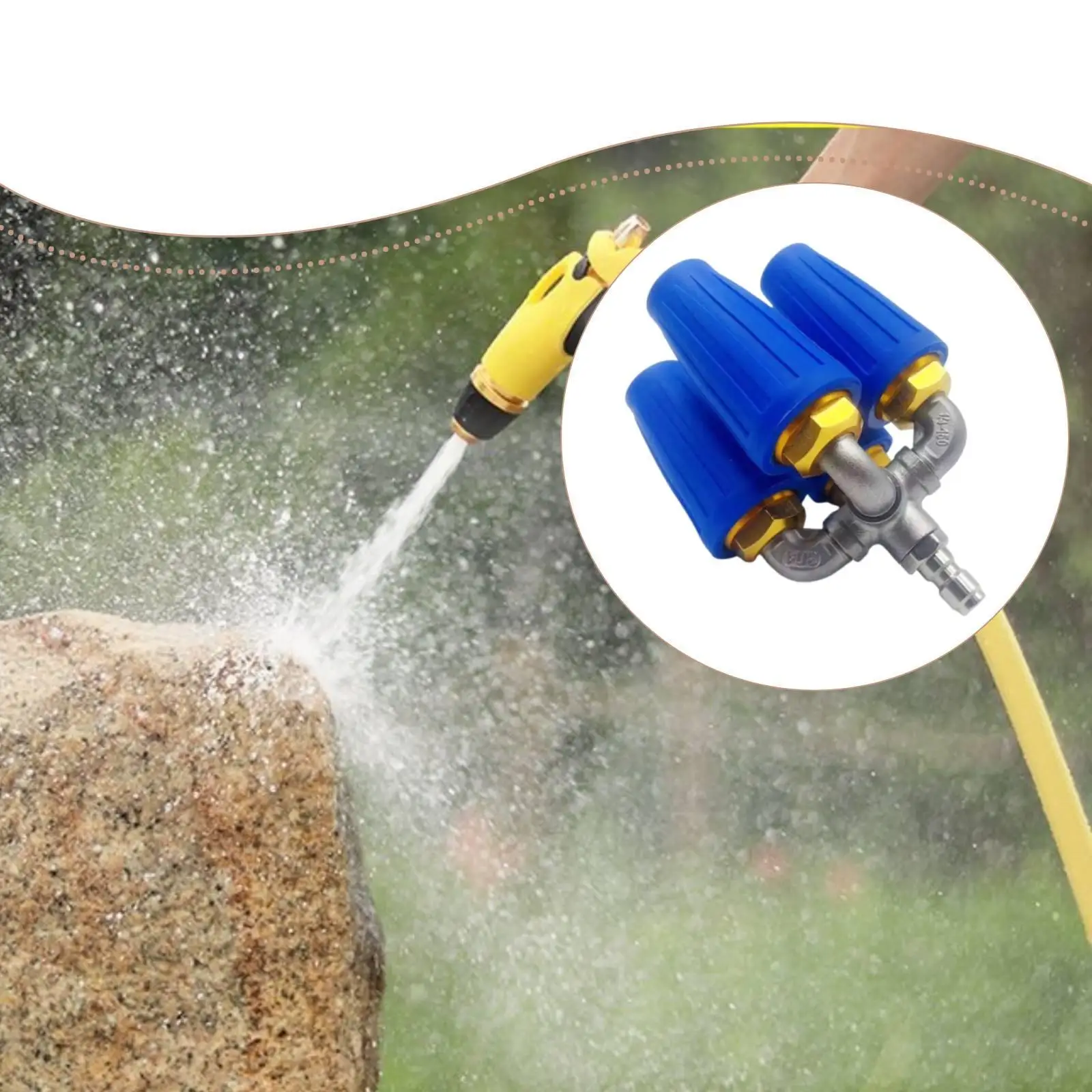 

4 in 1 Turbo Nozzle Pressure Washer Accessories Rotating Turbo Nozzle for