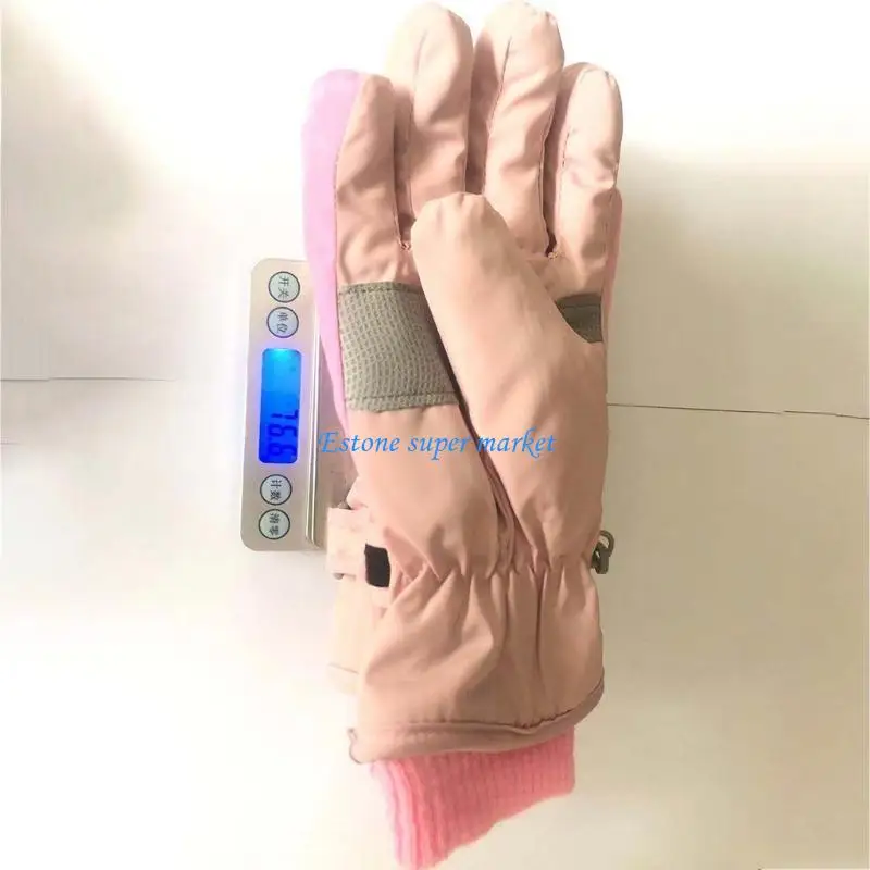 090B Enchanting Rose-Embroidered Fingerless Mittens Perfect Skiing Accessory Present