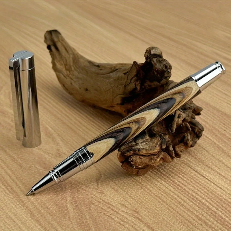 

Цветная деревянная ручка для подписи с антикварной текстурой, из составного дерева, цветная деревянная ручка для подписи, универсальная ручка.